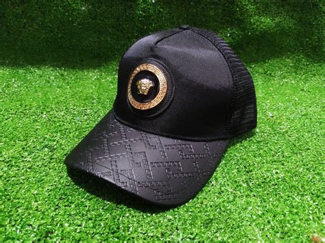 versace gold snapback hat|Versace beanies for men.